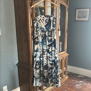 Farm Rio Off-White Mantas Organic Cotton Maxi Dress